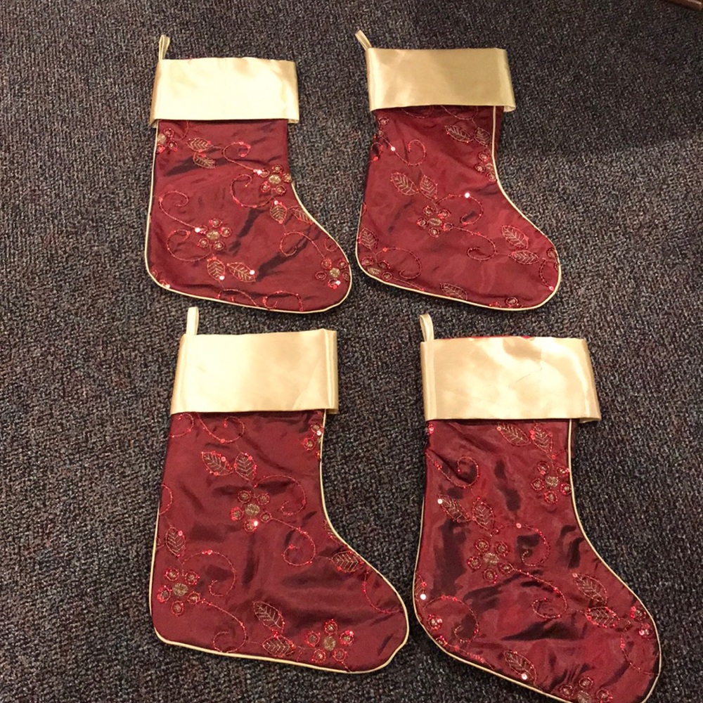Set of 4 Christmas stockings